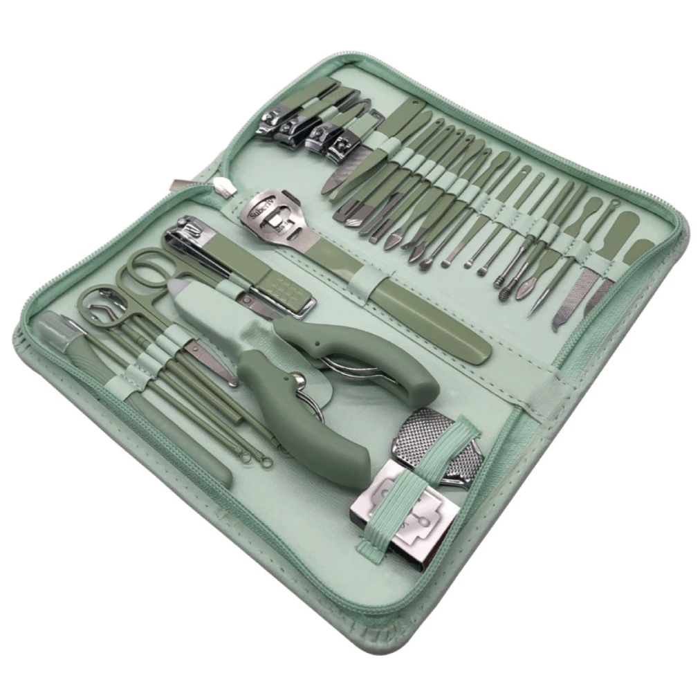 Manicure Set Portable Stainless Steel Nail Cutter Trimming Tool Beauty Pedicure Kit Finger Care Gift Nail Clipper Scissors Set
