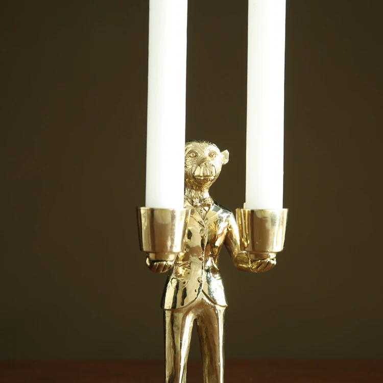 
Hotel western restaurant metal candlestick candlelight dinner romantic table decoration home decoration candlestick 