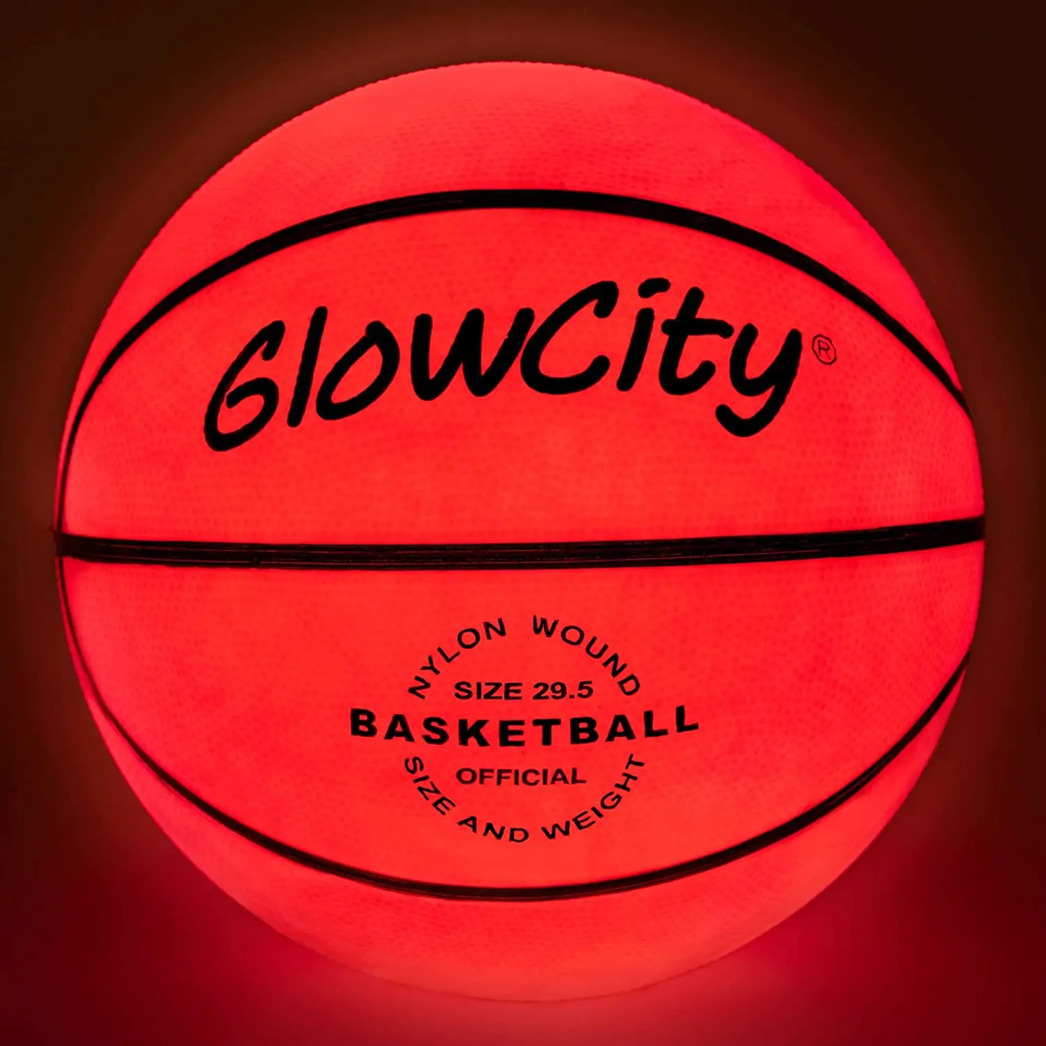 Glow in The Dark Basketball, Light Up Basketball Reflective Glowing Holographic Basketball Ball