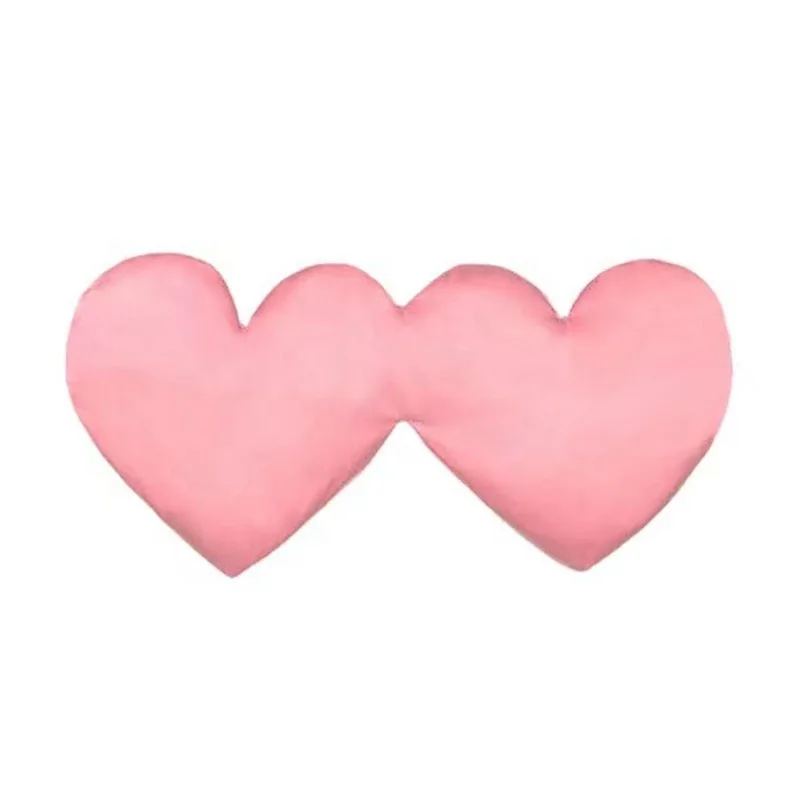 Hot sale Heart  satin eye sleep mask for night sleeping travel nap pure silk eye mask sleeping eye mask silk