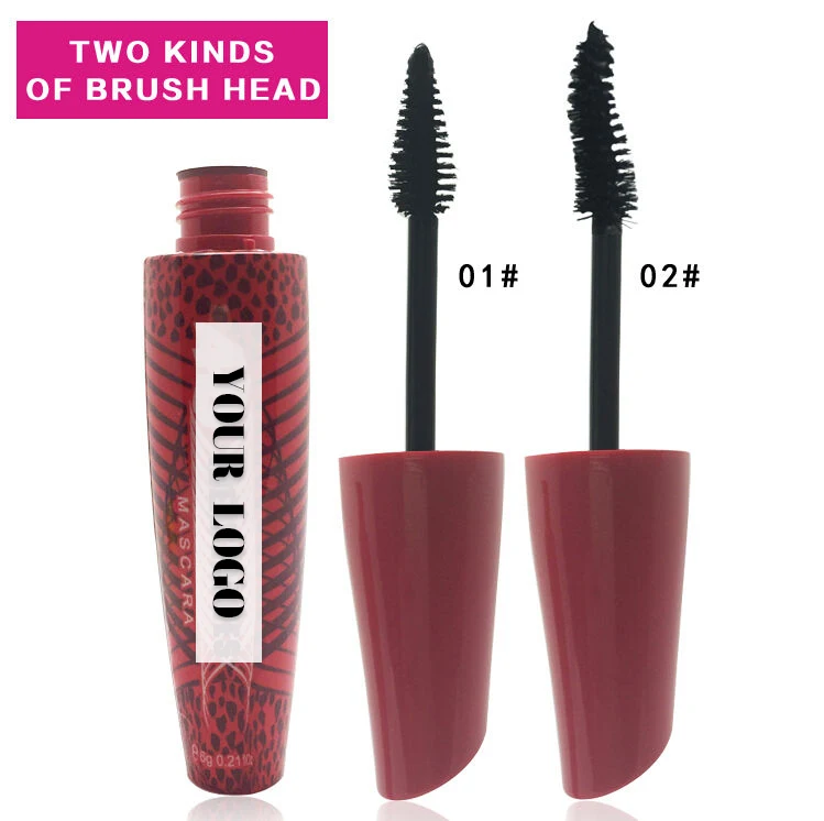 3D fiber extended eyelash waterproof mascara with bottle