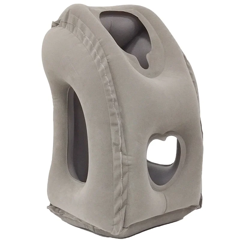 Outdoor inflatable pillow, inflatable pillow, travel pillow, PVC plush nap, cervical pillow