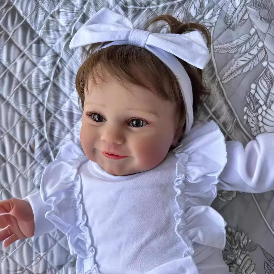 24 Inch Maddie Bebe Realistic Reborn Baby Doll Soft Newborn DIY  Vinyl Toy for Kids Mini Fashion Model Toy for Girls