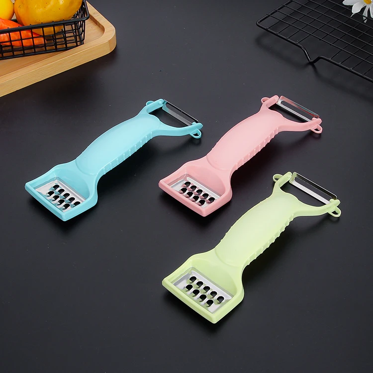 2 In 1 Double Head Peeler Stainless Steel Fruit And Vegetable Peeling Knife  Grater Multi-function Peeler