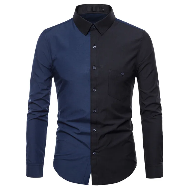 2019 new fashion summer shirts casual long sleeves for men