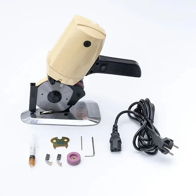 Portable 90 round knife mini cutting machine for cutting clothing fabric