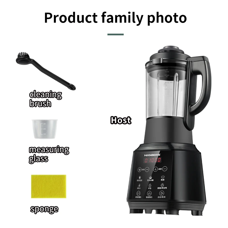 Factory 800W Heating Blending blender machine 8 Preset Professional Smart Kitchen Countertop Cooking Blender