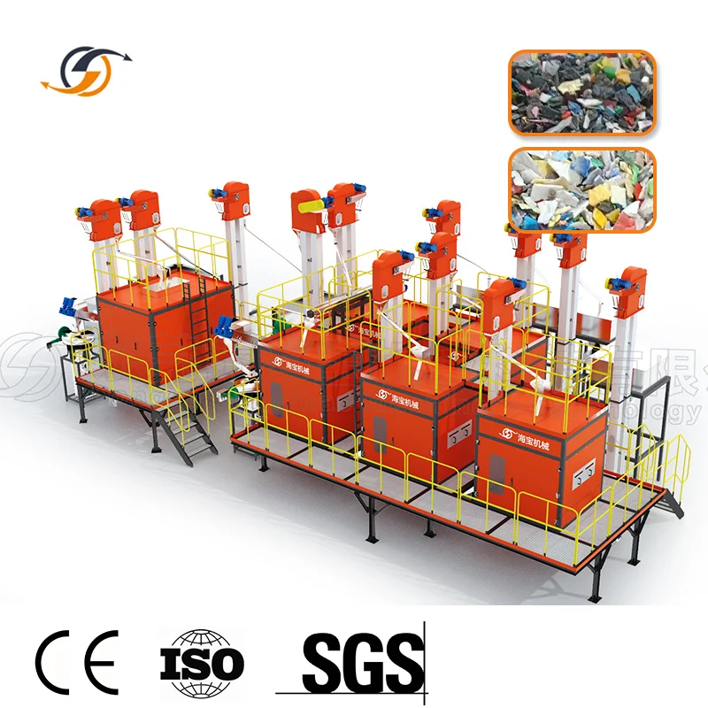 High-end quality electrostatic mixture plastic recycling machine for abs ps pp pe pet pvc pom waste recycling machine lines