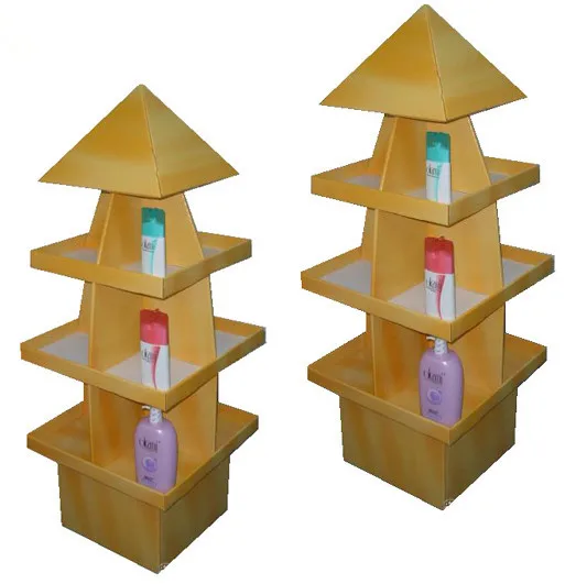 hot sale portable and foldable cardboard stand POP advertising innovative display stand for supermarket