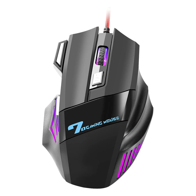 Keywin  Sport Gaming 7-color Backlight Breath Comfort 7D Gamer Mice Wired Gaming Mouse