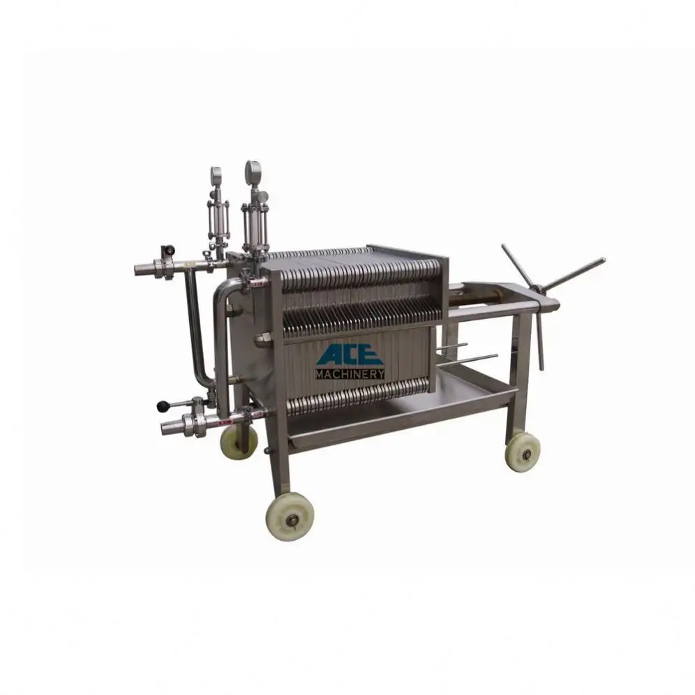 Горячая продажа Китай новый технологический фильтр пресс машина пластинчатый фильтр для пива вина