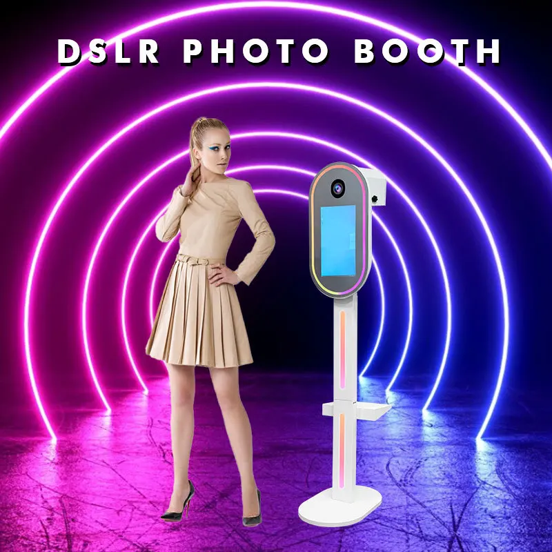 15.6 Inches Touch Screen Mirror Photo Booth Vintage Vogue Photobooth Stand Prices with Printer