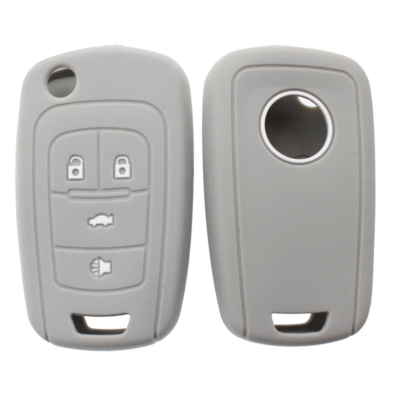 Keyless Protector Replacement 3 Buttons Silicone Car Key Cases Cover For Chevrolet
