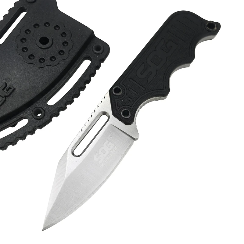 SOG 1.9 inch Fixed Blade Mini EDC K sheath outdoor Tactical Pocket camping necklace knife