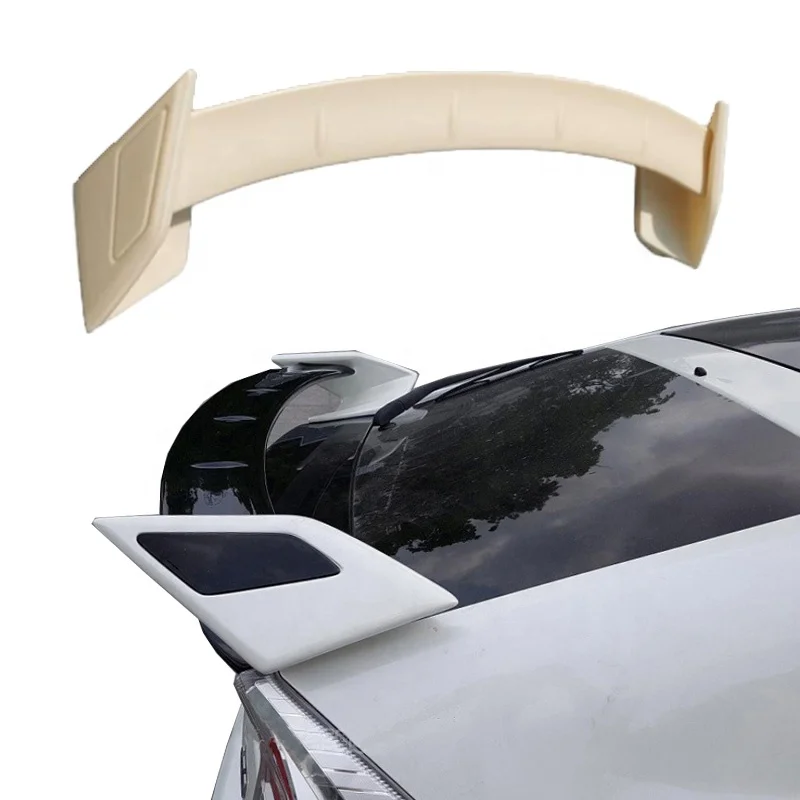 for 03-12 Toyota Prius Tail Wing Carbon fiber black modified Automobile tail spoiler sedan GT Style Rear bumper trim Trunk kit