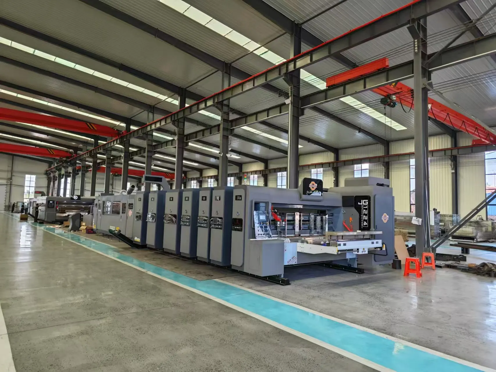 Flexo Box making machine packaging forming machines carton slotting die cutting making fold glue bundling machine