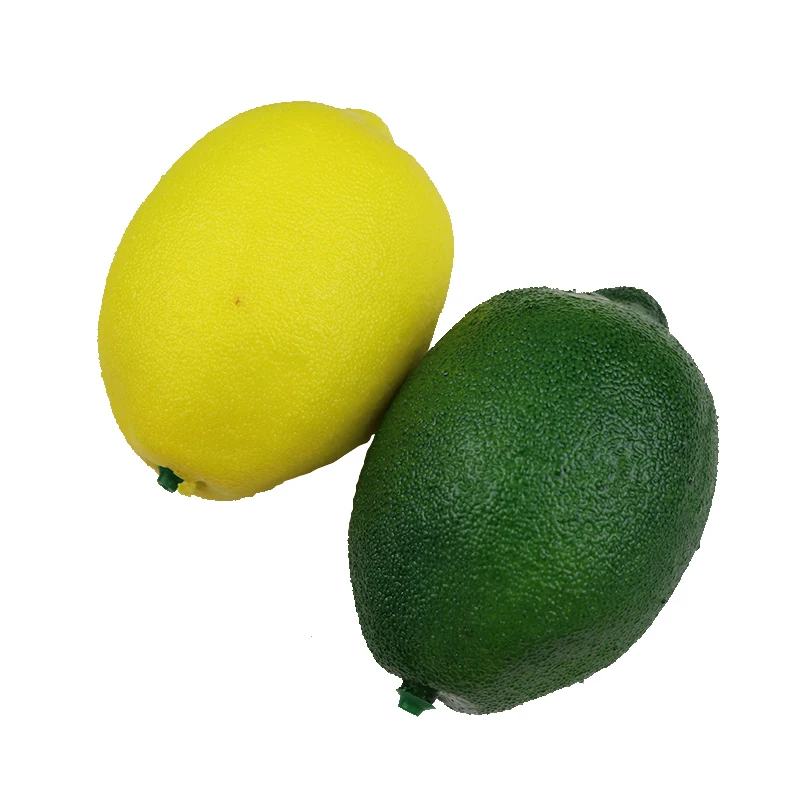 Lemon Piece Fruits Artificial Vegetables Fruit Model House Kitchen Party Home Decoration Fruit Prop Simulated Lemon