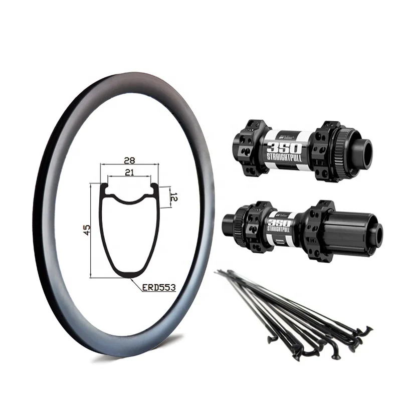 Углеродное колесо GoFast DT Swiss Toray T700 T800, полностью углеродное колесо 25 мм, ширина 45 мм, глубина углеродного колеса 700c для дорожного велосипеда