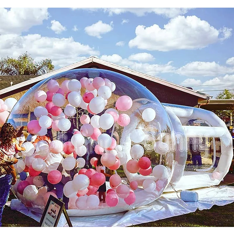 3/4/5m Clear Kids Party Inflatable Bubble Tent Dome igloo Inflatable Bubble balloon House  Bubble Balloons house