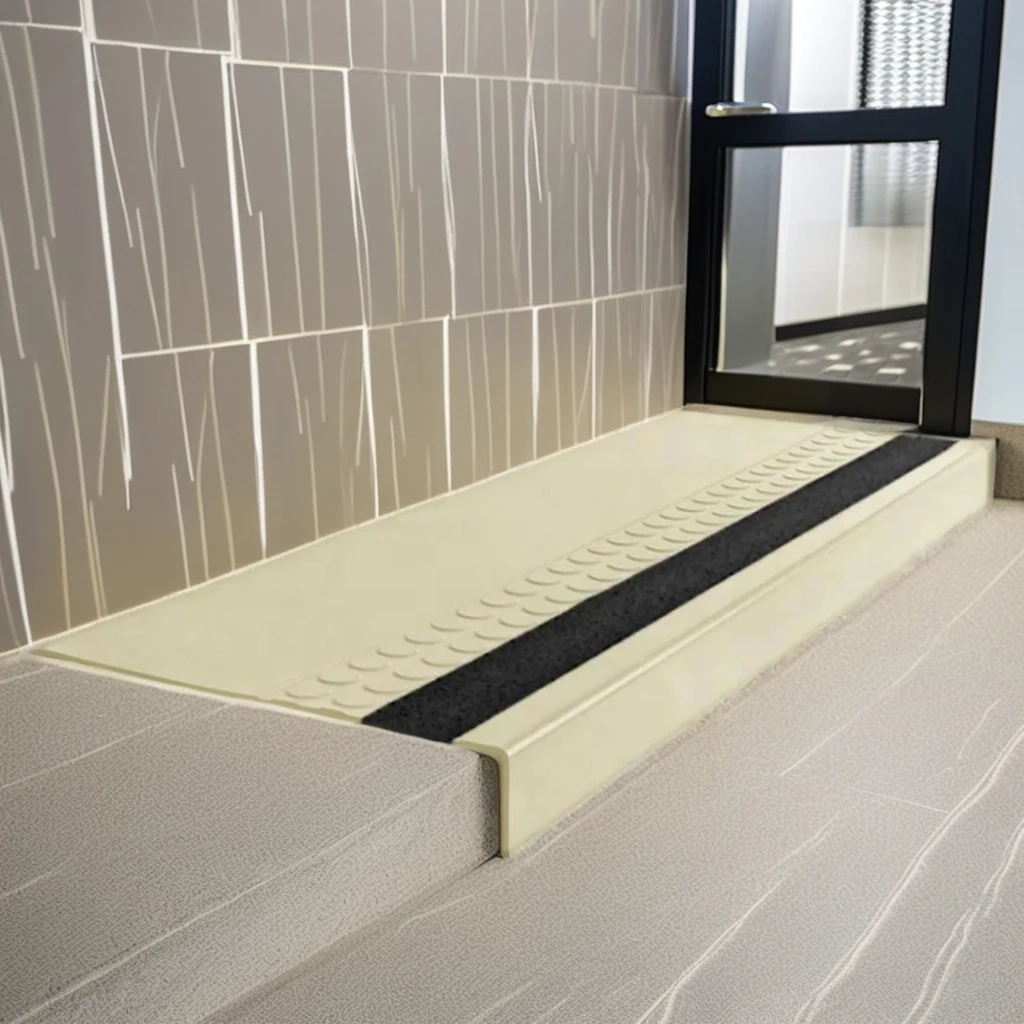 Flexible Rubber Treads Edge Protector for Indoor & Outdoor Stair Parts for Hospital Use