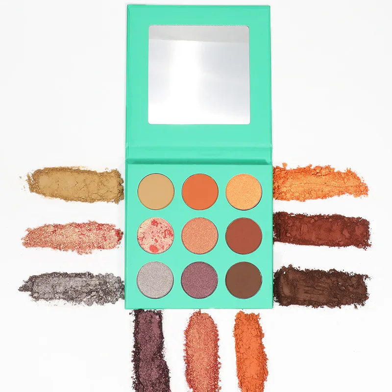 wholesale glitter custom makeup private label eye shadow palette makeup  eyeshadow palette