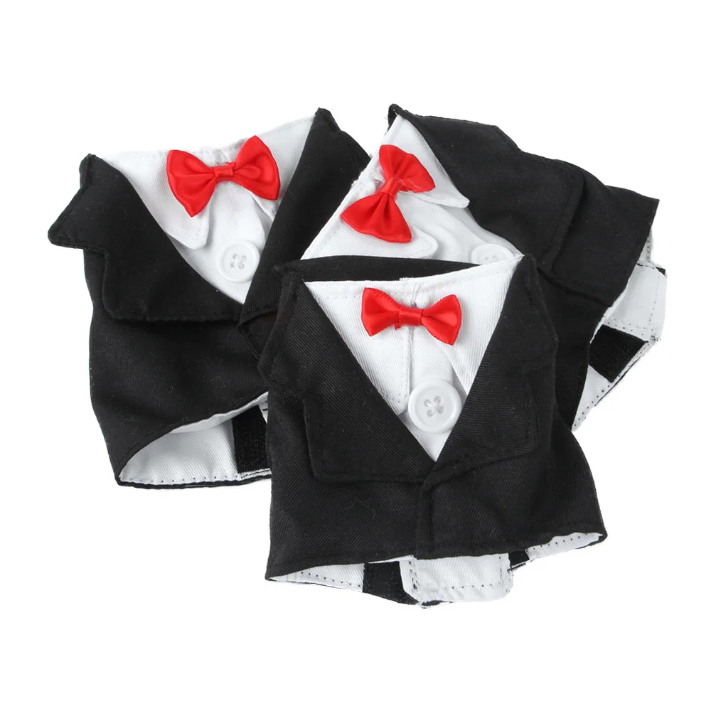 Pet Bird Gentleman Clothes Parrot Dress Chest Back Bow Tie Suit Pigeon Parrot Clothes Bird Holiday Costume Cute Business Uniform