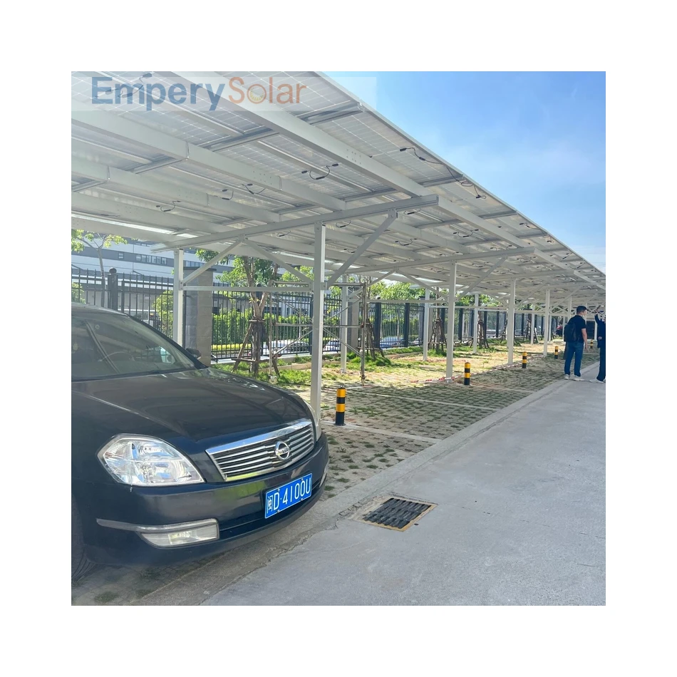 New Design Carbon Steel Solar Panel Mounting System parking car Waterproof Photovoltaic Steel Single Column Carport Solar Mount