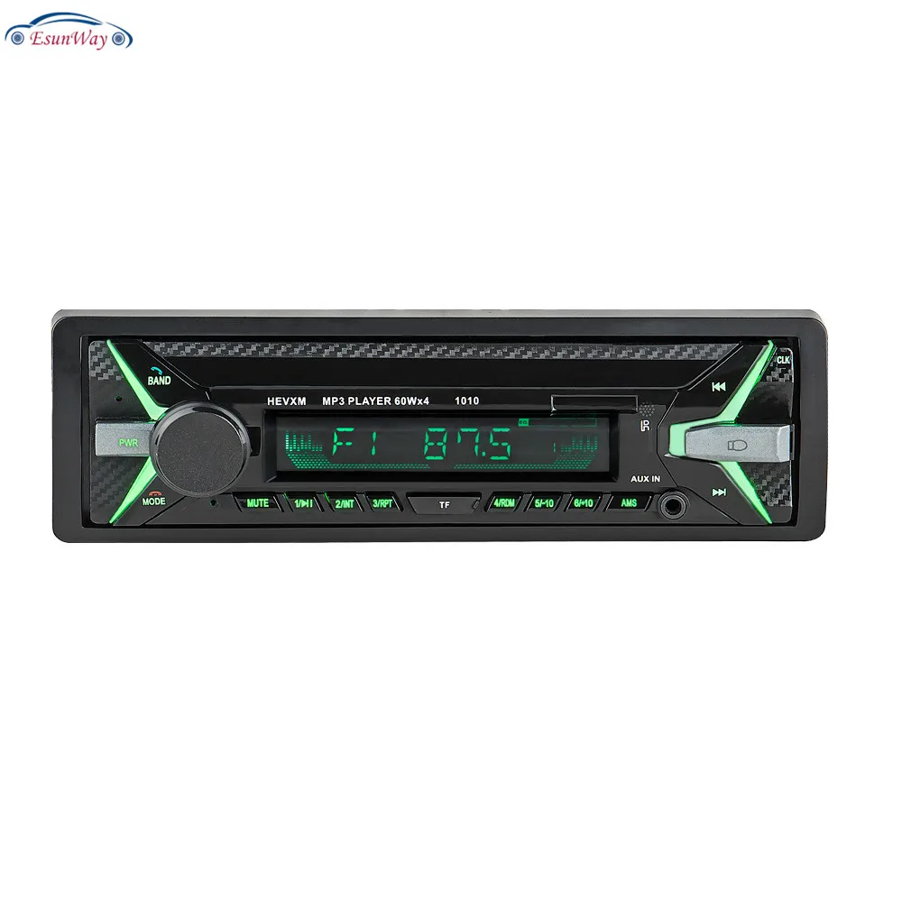 
12V Radio Auto Car Radio 1DIN Stereo Audio MP3 Player FM Radio Receiver Support Aux Input SD USB MMC Removeable frame 