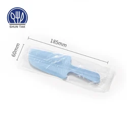 Disposable Matte Knife For Birthday Weeding Custom Fruit Bread Pink Cake Knife  Plastic