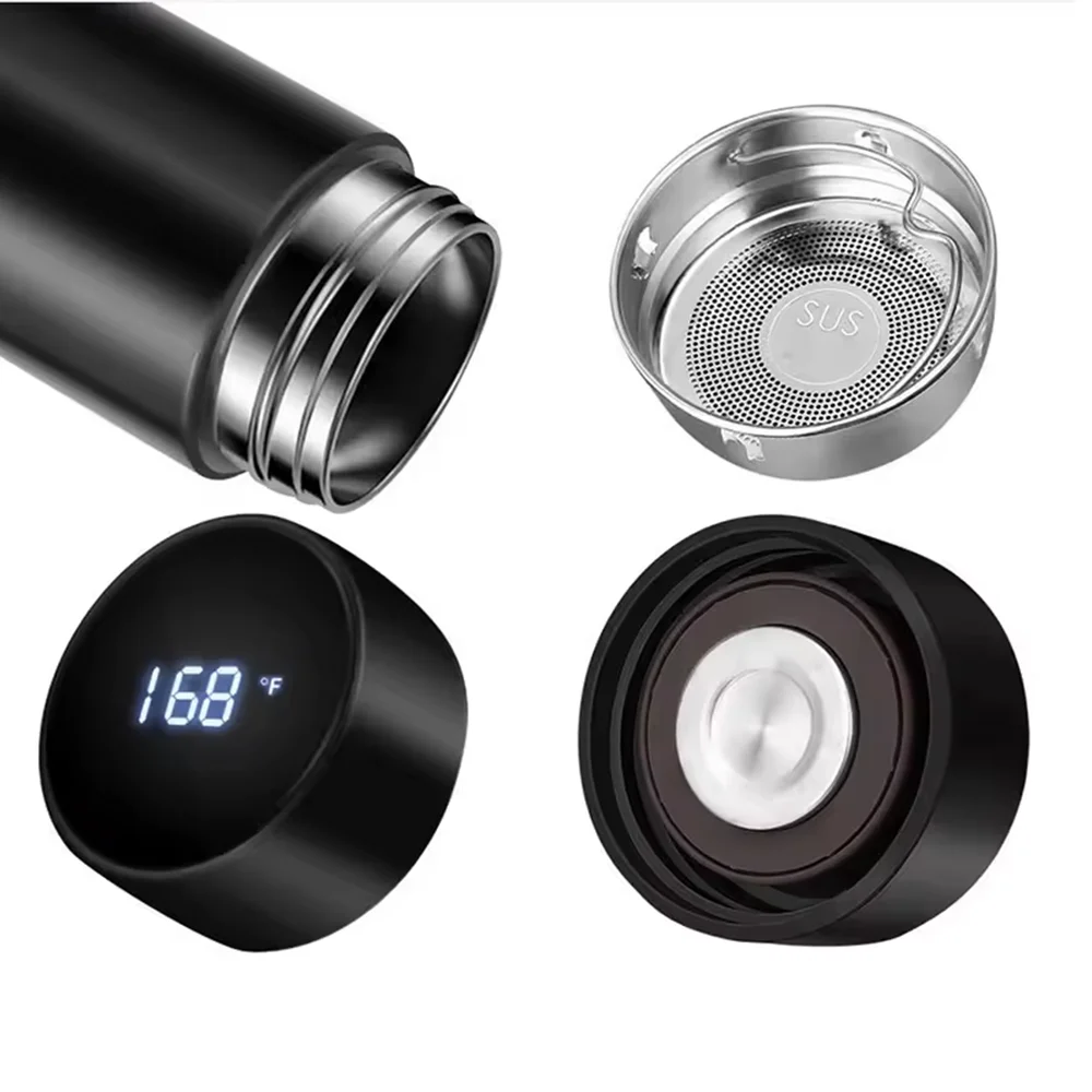 termo Smart LED Temperature Display Metal Insulation Water Bottles Stainless Steel Intelligent Vacuum Flask