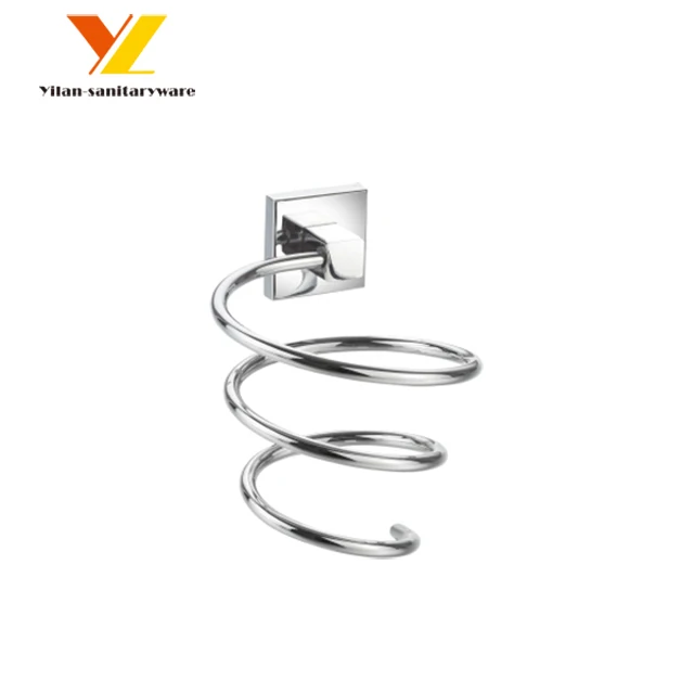 Wall Mounted Stainless Steel Salon Hair Dryer Holder Rack Hair Product Organizer