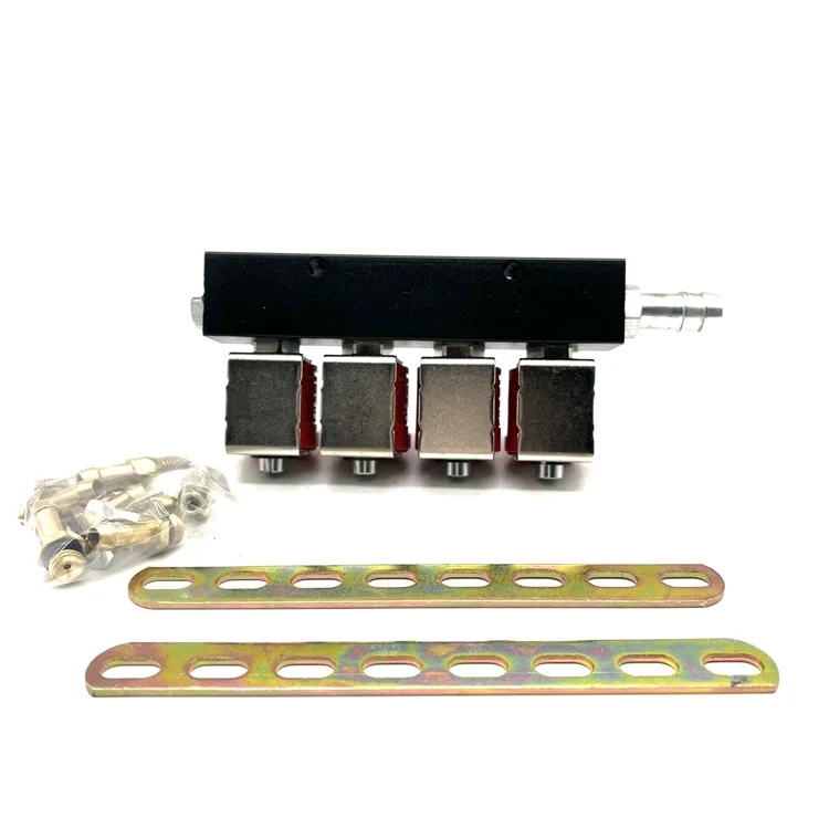 4 CYL injector rail CNG GNV GLP LPG auto system LPG gas equipment sequential injection conversion kits Gas Fuel Injector Rail