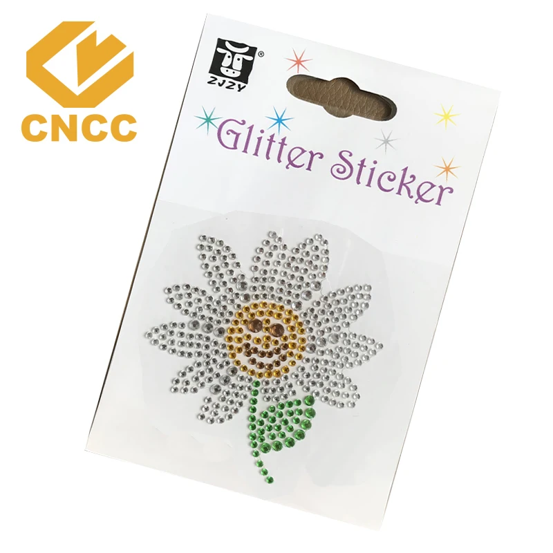 custom crystal adhesive sticker crown face crystal sticker