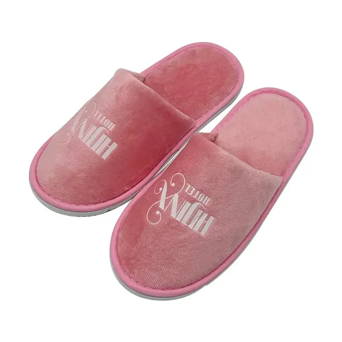 Custom Hotel Spa Home Lightweight Guest Slippers Fluffy Super Soft Non-Slip Hotel Couple Slippers Thick-Soled Hotel Slipper