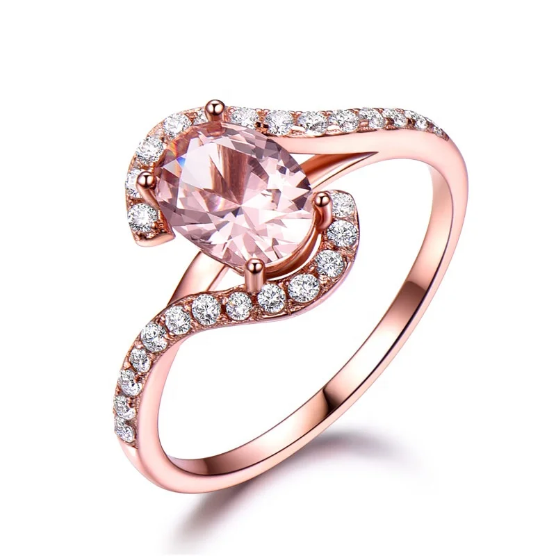 Custom luxury fashion rings manufacturer direct rose gold ring Suitable for women jewelry rings