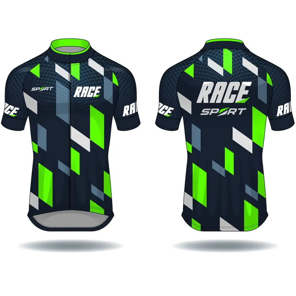 Custom Bike Clothing Bicycle Riding Top Quick Dry Polyester Cycling Jersey Men