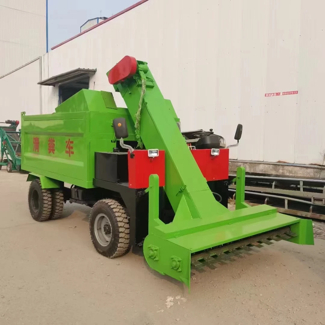 Best selling item efficient cow dung removal machine dairy farm cleaning machine ranch manure truck for sale