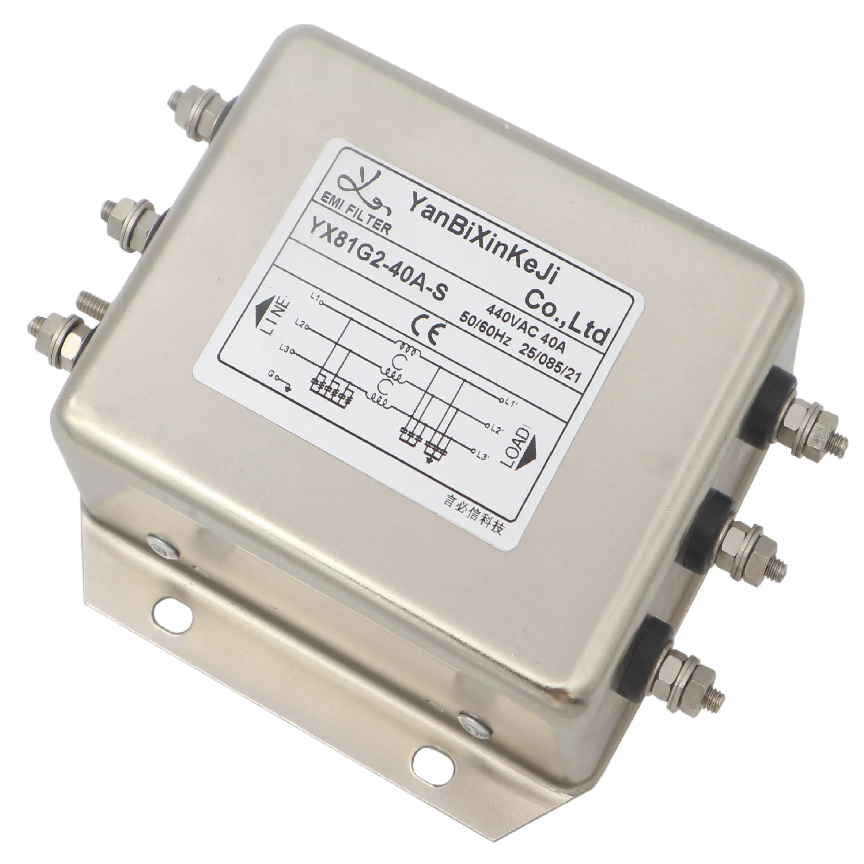 Yanbixin производитель YX81G2 220V 10A 30A 40A электронный пассивный трехфазный выходной инвертор EMC фильтр