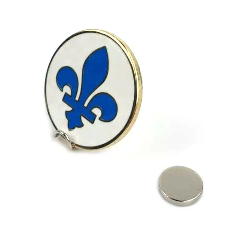 Custom Lapel Pins Enamel Offset Print School Badges Circle Metal Brooch Pin Badge