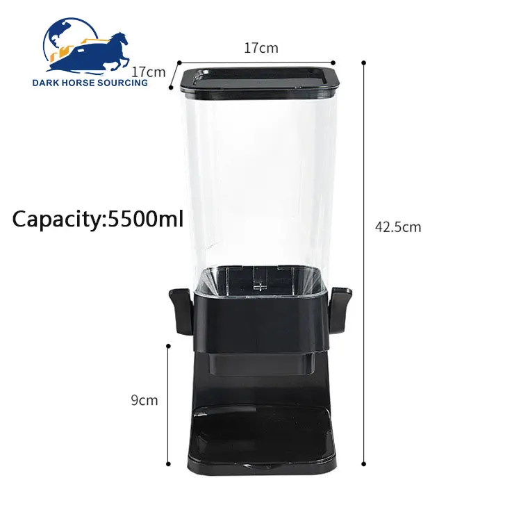 5500ml Plastic air tight Food Storage Dispense Grains Rice Nuts Cereal bulk dry food storage dispenser