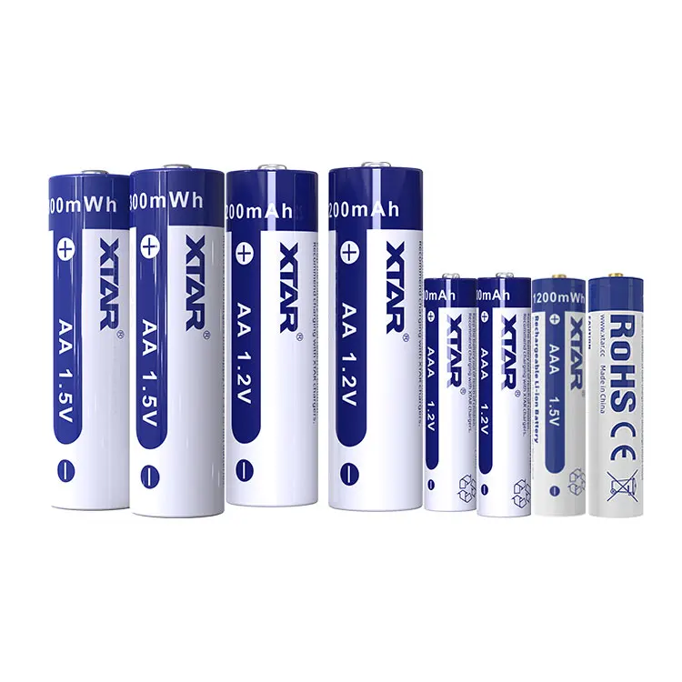 1.5V Battery AA Rechargeable Li ion Bateria Recargable de AA Size and AAA Size 1.5 V Batera