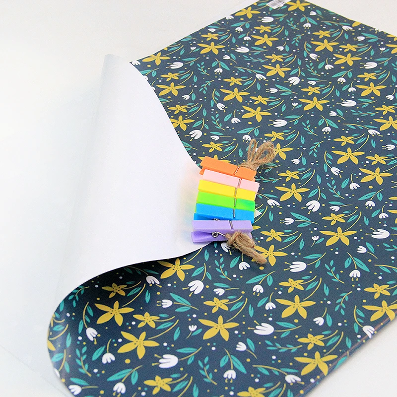 
Fashion design wholesale custom printing brand logo gift wrapping paper sheets 