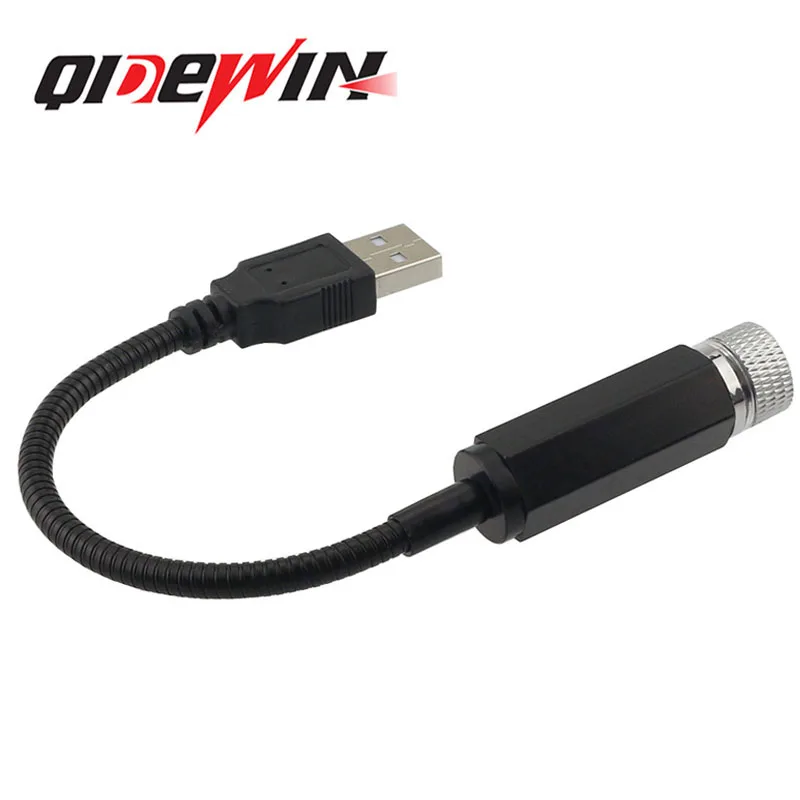 Hot Selling QIDEWIN usb star decoration lamp red purple blue 12v atmosphere bulb interior projector night light led car lights
