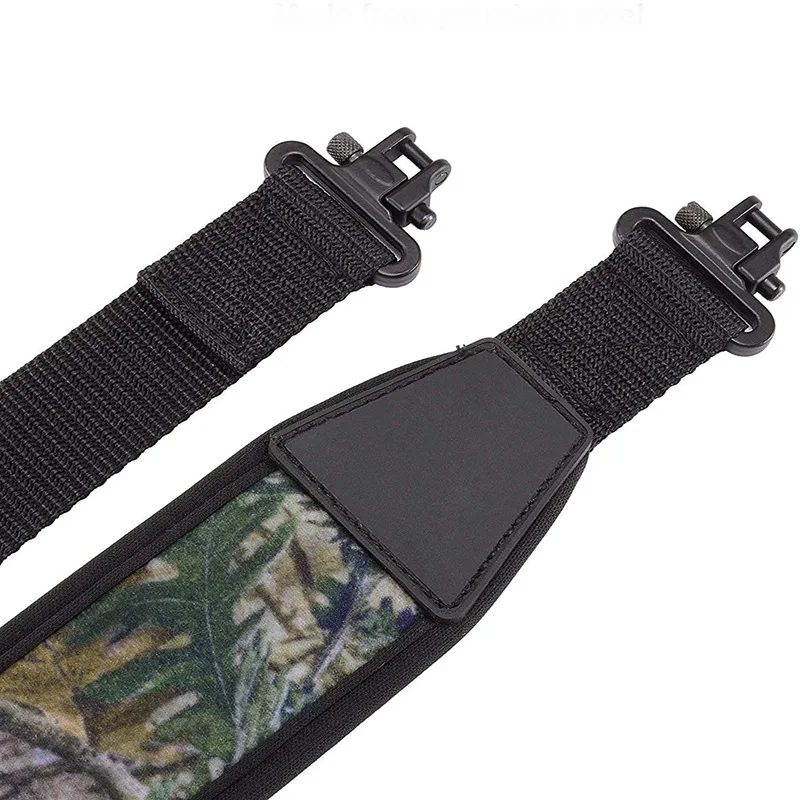 High Quality Two Point Durable Shoulder Strap Padded Shoulder Strap Length Adjustable Gun Sling With Swivel Hunting Accessories