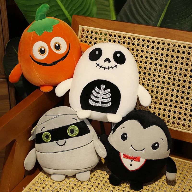 New Pumpkin Zombie Halloween Plush Doll Ghost Mummy Horror Plush Toy Holiday Creative Props