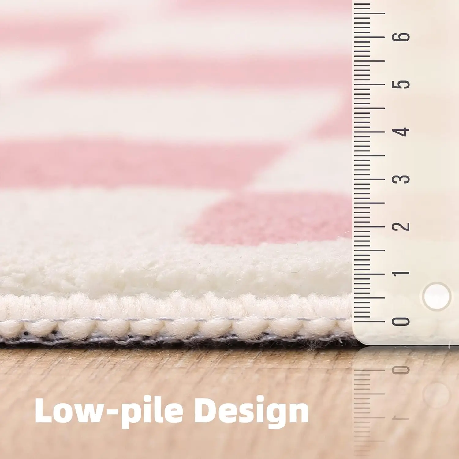 Simple Luxury Pink  Checkerboard Plaid Pattern Carpet Eco-friendly Faux Fux Sheepskin Area Rug For Living Room Bedroom