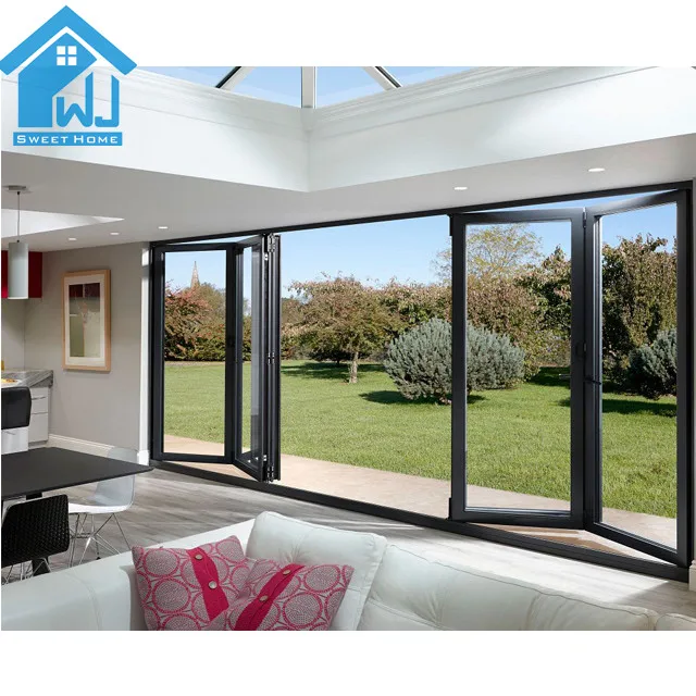 Новый дизайн Звукоизолированные арочные двустворчатые двери наружная звукоизолированная веранда для патио металлическая внутренняя двойная балкона