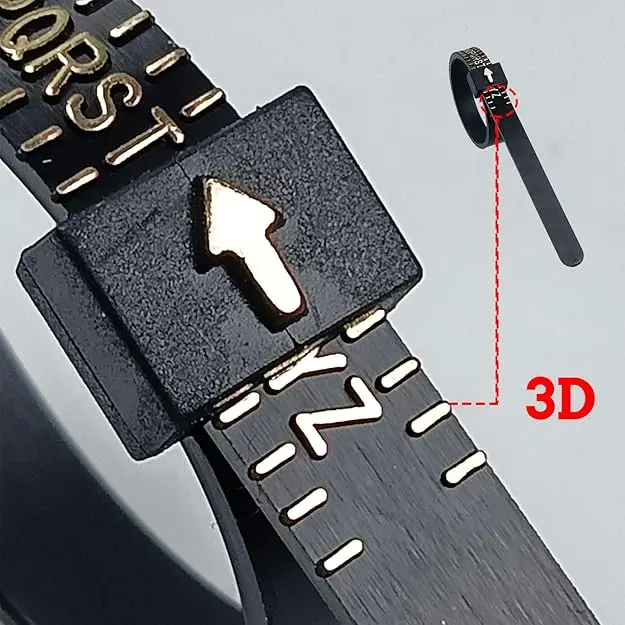 Reusable bulk plastic jewelry uk ring sizer gauge adjustable measuring tool a-z for ring