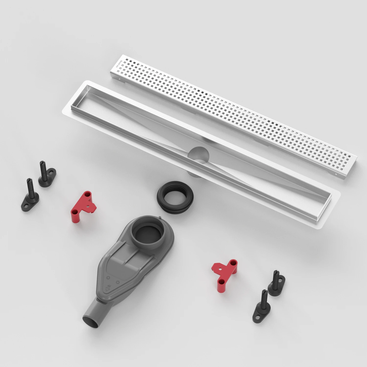 Uniquely Designed Linear Floor Drain Stainless Steel with Water Seal Anti-Odor System and CE Certification