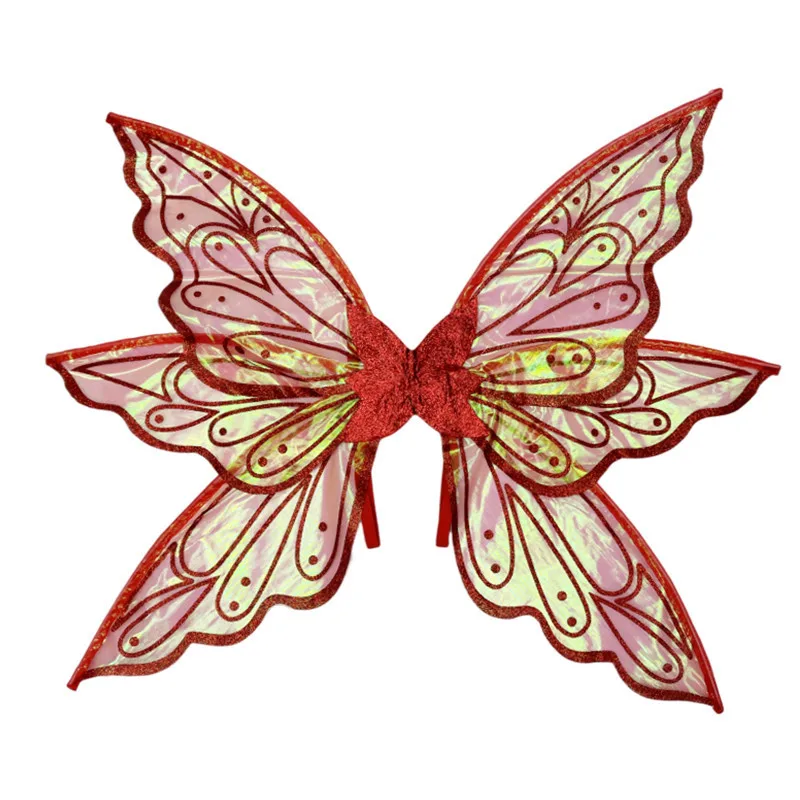 Fairy Wing Costume Elf Angel Butterfly Wings Women Girls Princess Cosplay Halloween Party Dress Up Festival Performance Props